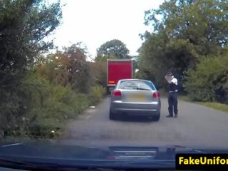 UK amateur bent over and fucked by officer