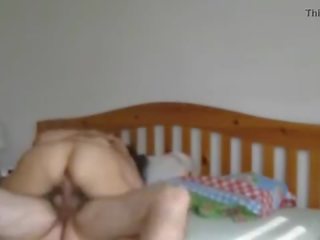 Spying my mom cumming on penis her darling