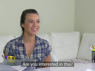 French amateur has lesbian casting on the couch