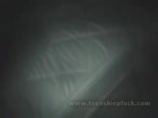 Teen sleeping sweetheart rubbed