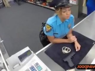 Sweetheart Police Officer Gets Her Pussy Fucked By Pawnkeeper