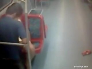 Couple caught having xxx clip on underground